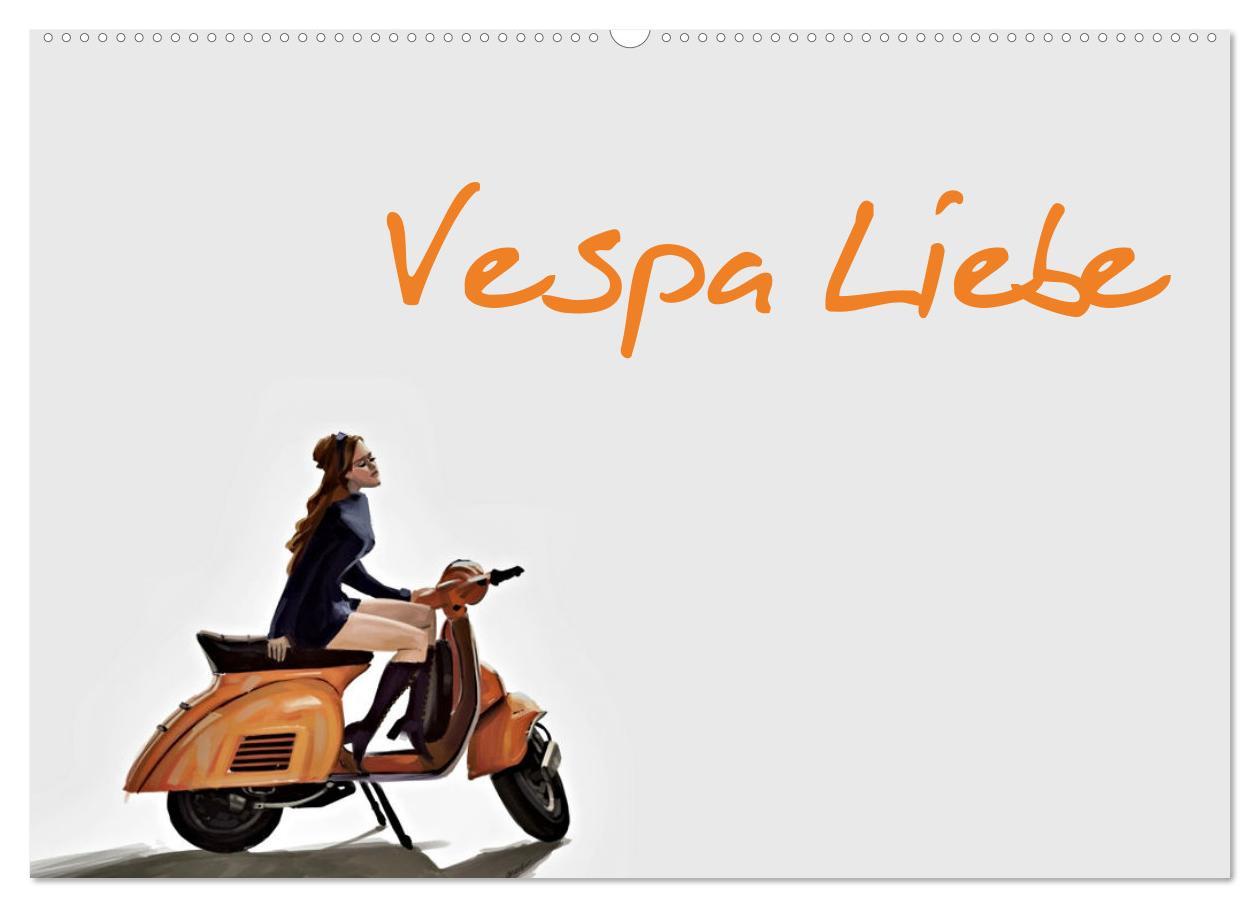 Cover: 9783383976964 | Vespa Liebe (Wandkalender 2025 DIN A2 quer), CALVENDO Monatskalender