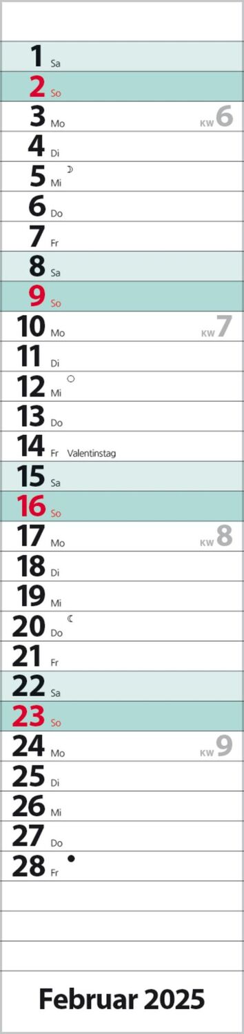 Bild: 9783731879602 | Streifenplaner Compact Türkis 2025 | Verlag Korsch | Kalender | 13 S.