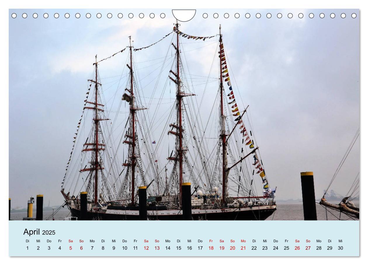 Bild: 9783435439614 | Parade der Windjammer - 2025 (Wandkalender 2025 DIN A4 quer),...