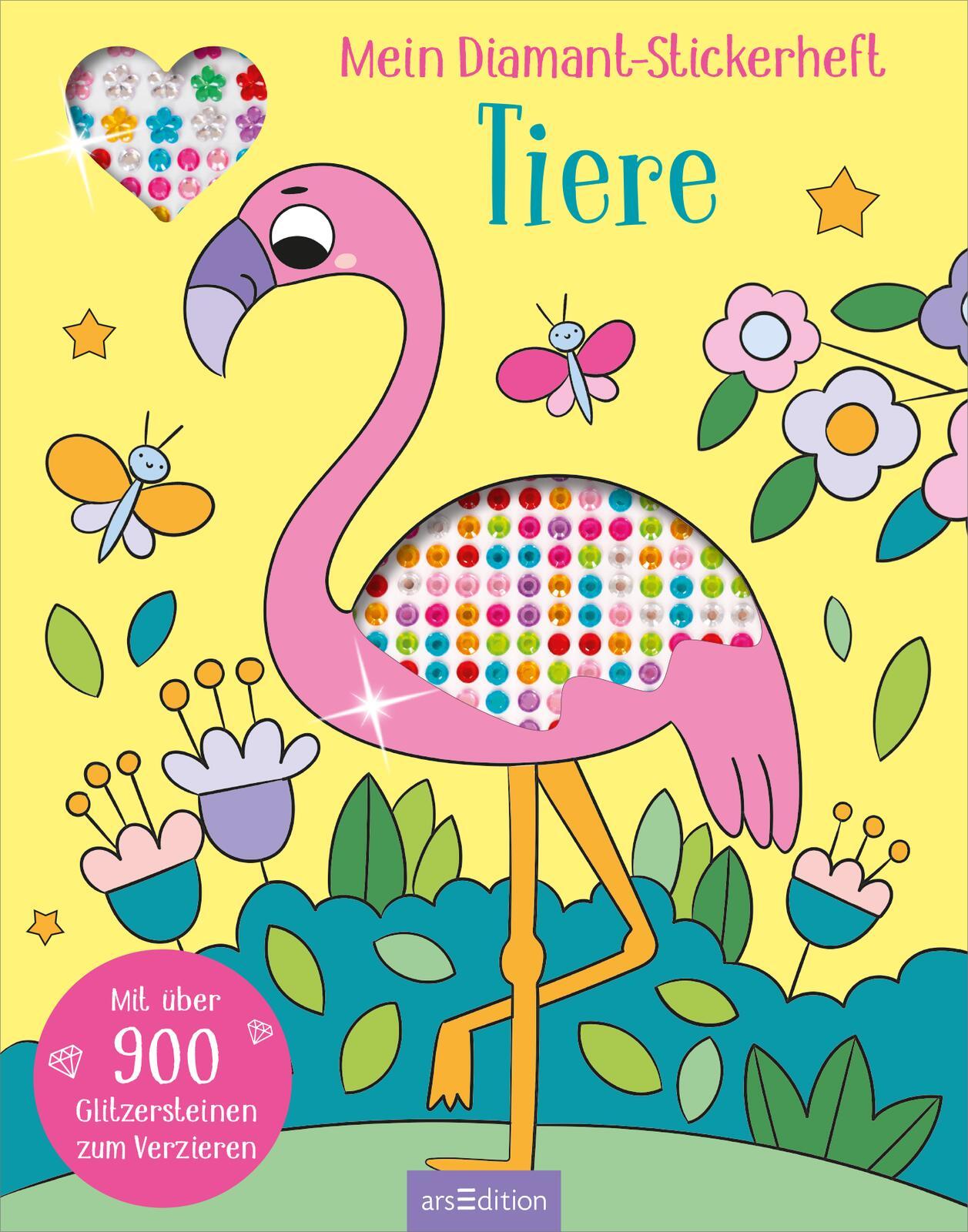 Bild: 9783845861333 | Mein Diamant-Stickerheft - Tiere | Sarah Wade | Taschenbuch | 32 S.