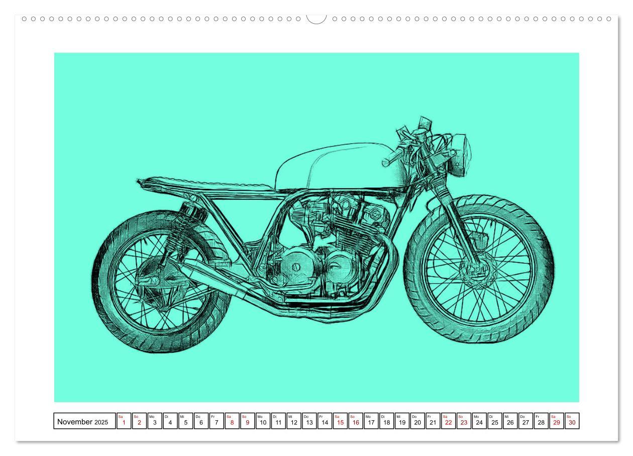 Bild: 9783435359837 | Motor Craft Motorräder (Wandkalender 2025 DIN A2 quer), CALVENDO...