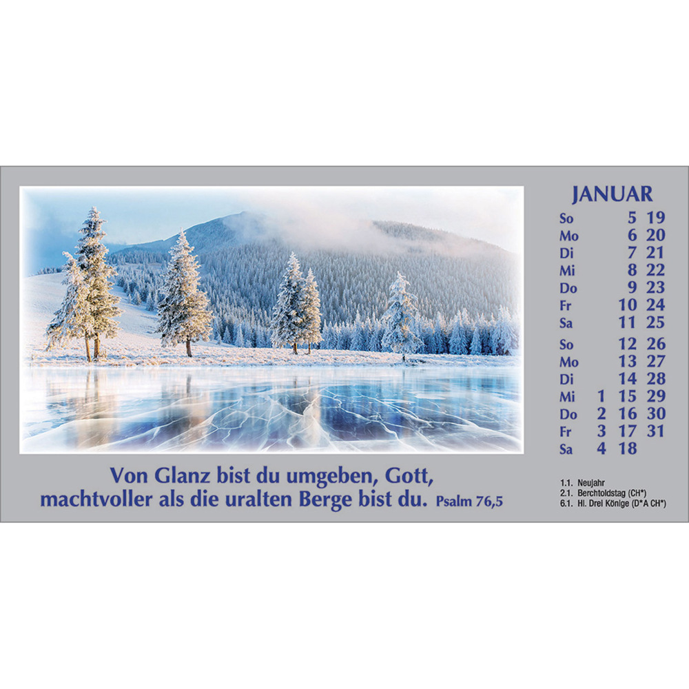 Bild: 9783754886151 | Wege zur Stille 2025 | Autokalender mit Psalmworten und Farbfotos