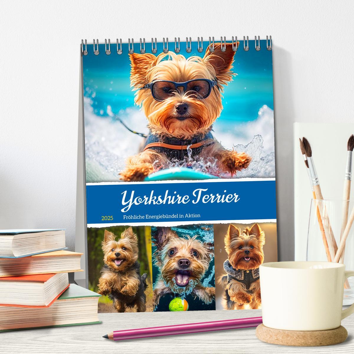 Bild: 9783435874705 | Yorkshire Terrier. Fröhliche Energiebündel in Aktion (Tischkalender...