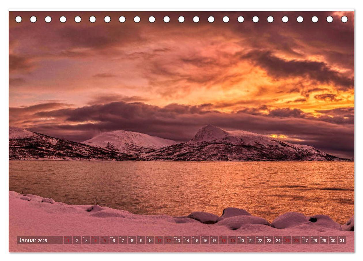 Bild: 9783435113347 | Polarnacht in Tromsø (Tischkalender 2025 DIN A5 quer), CALVENDO...