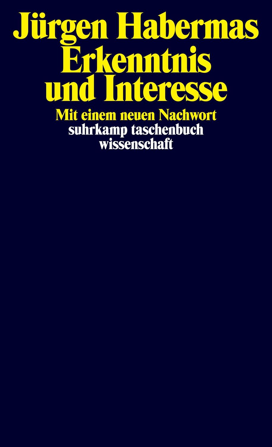 Cover: 9783518276013 | Erkenntnis und Interesse | Mit einem neuen Nachwort | Jürgen Habermas