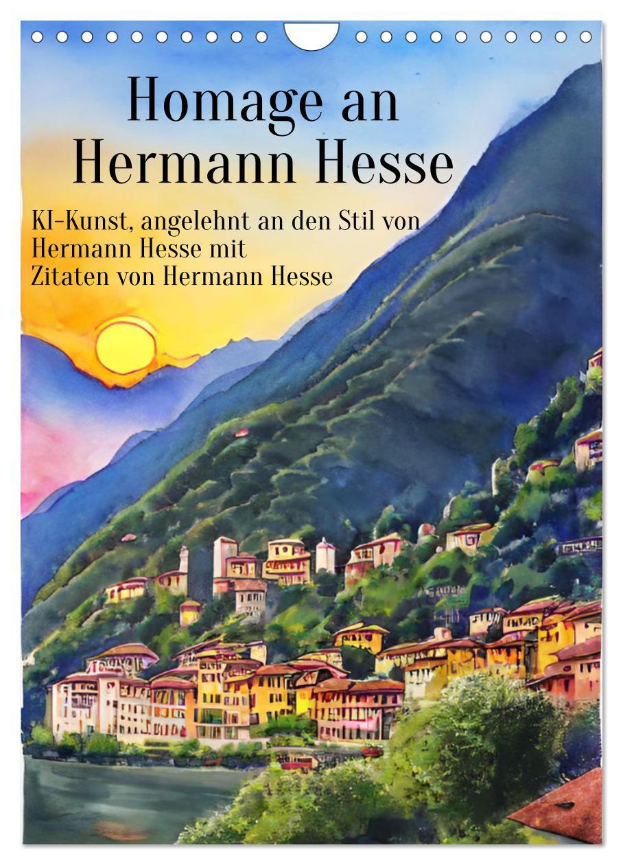 Cover: 9783435854820 | Homage an Hermann Hesse- KI-Kunst angelehnt an den Stil von Hermann...