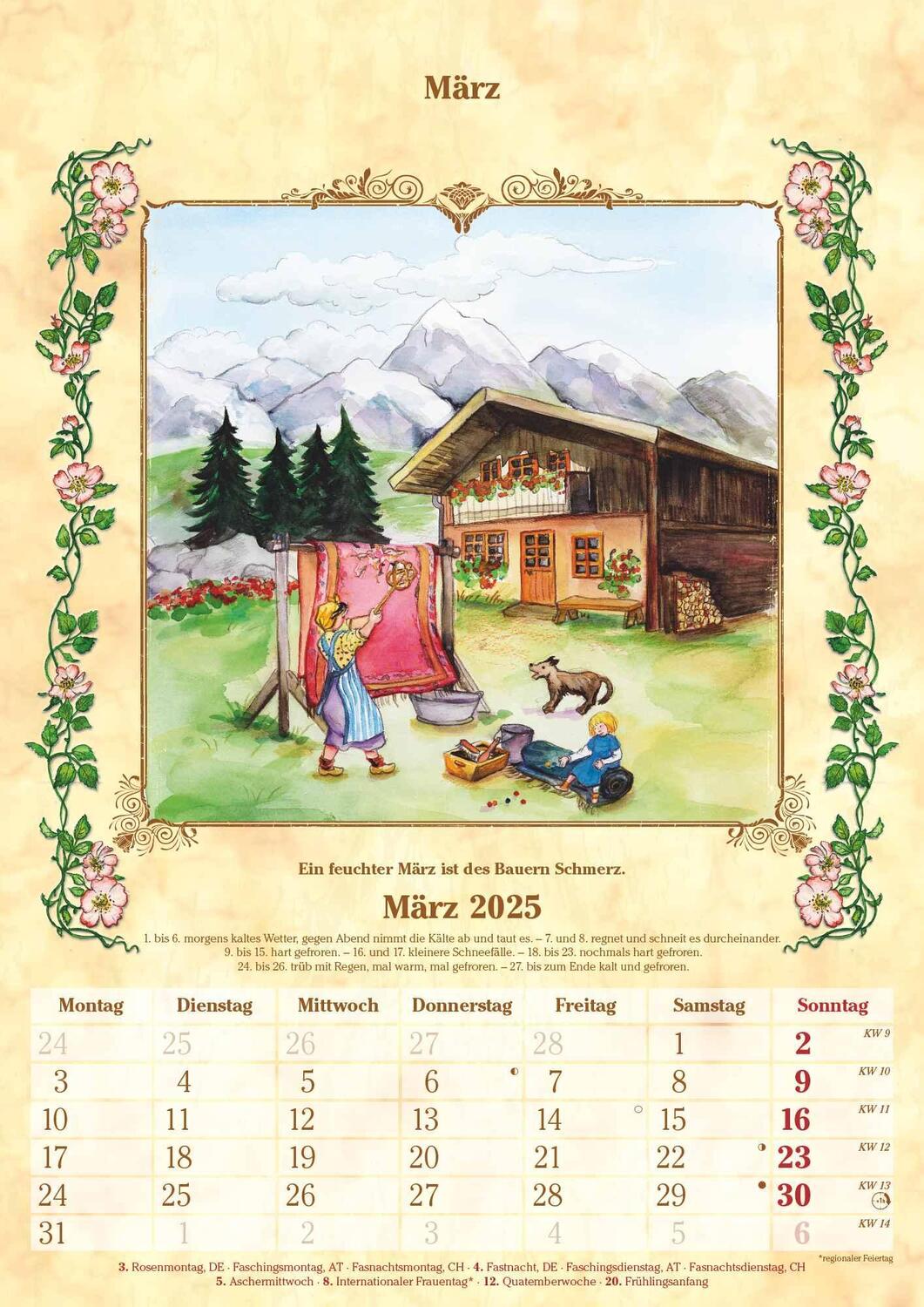 Bild: 4251732342043 | Bauernkalender 2025 - Bildkalender A3 (29,7x42 cm) - mit Feiertagen...