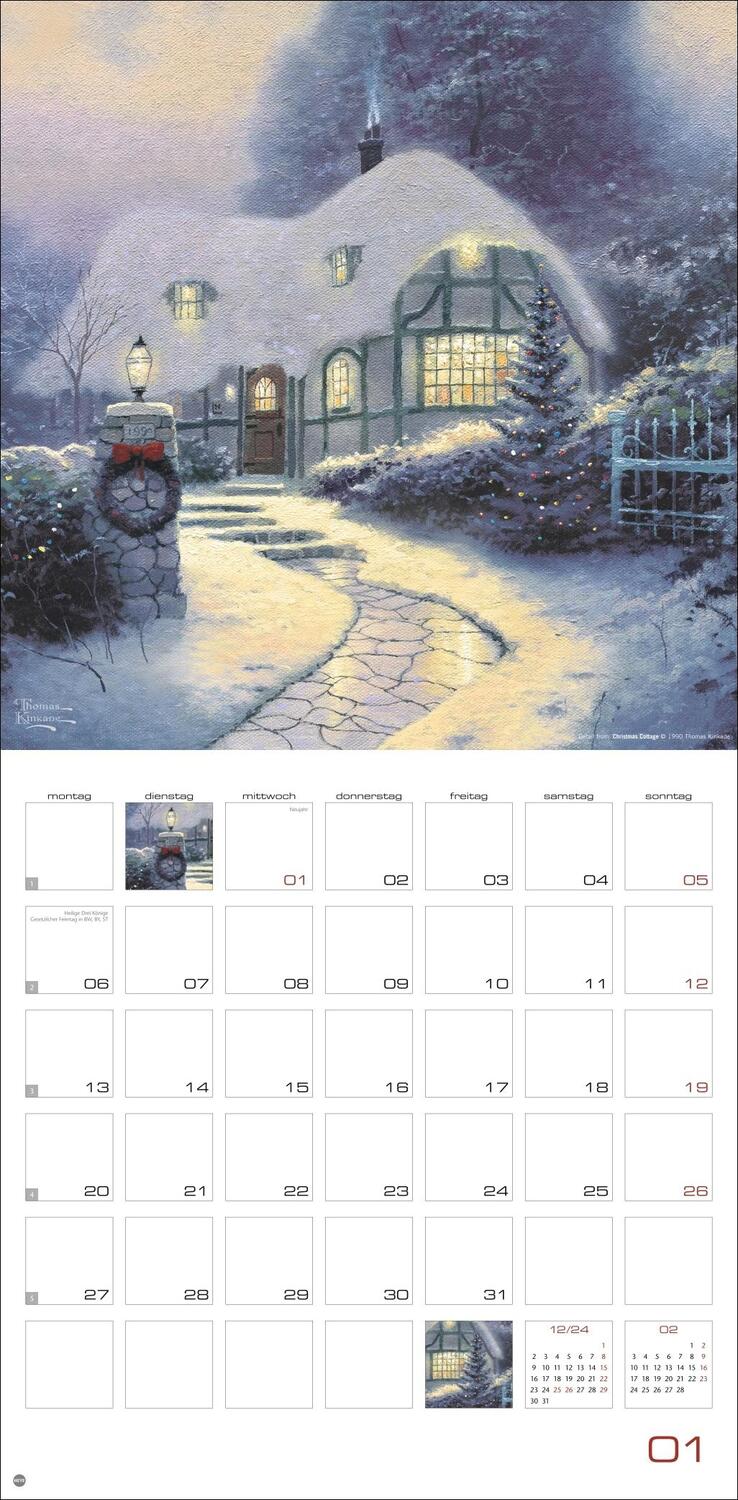 Bild: 9783756405510 | Thomas Kinkade: Land of Light Broschurkalender 2025 | Thomas Kinkade