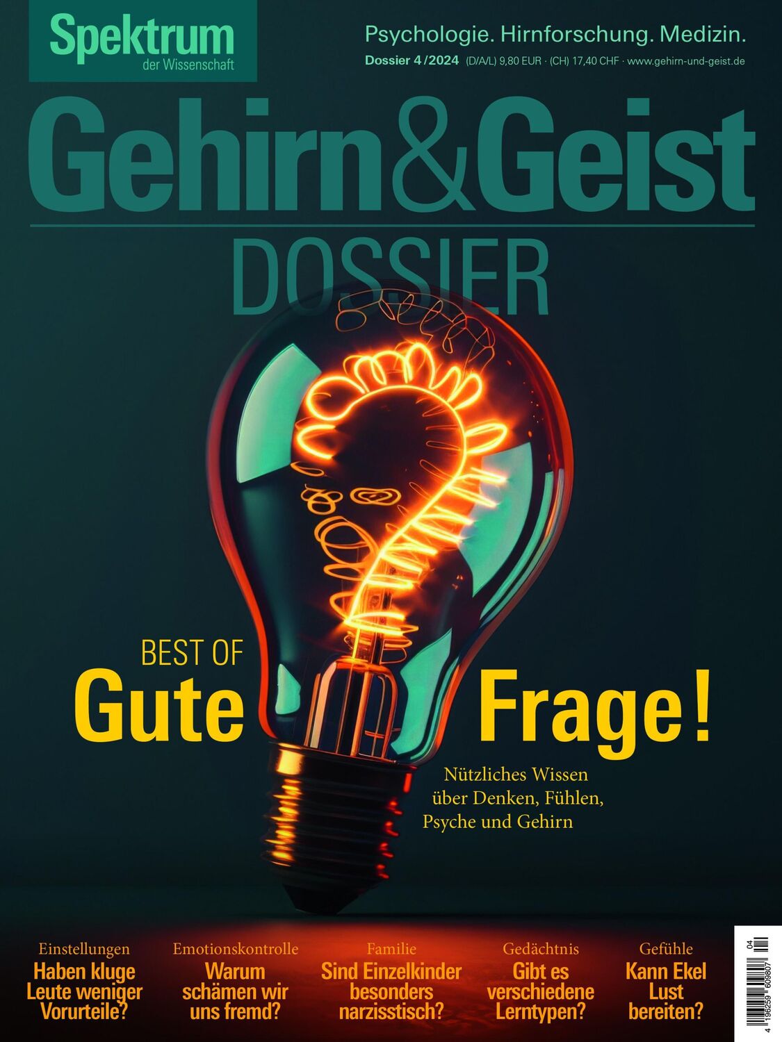 Cover: 9783958928626 | Gehirn&amp;Geist Dossier 4/2024 - Best of Gute Frage! | Wissenschaft