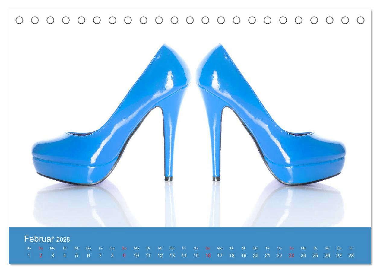 Bild: 9783435457762 | Farbenfrohe High Heels (Tischkalender 2025 DIN A5 quer), CALVENDO...