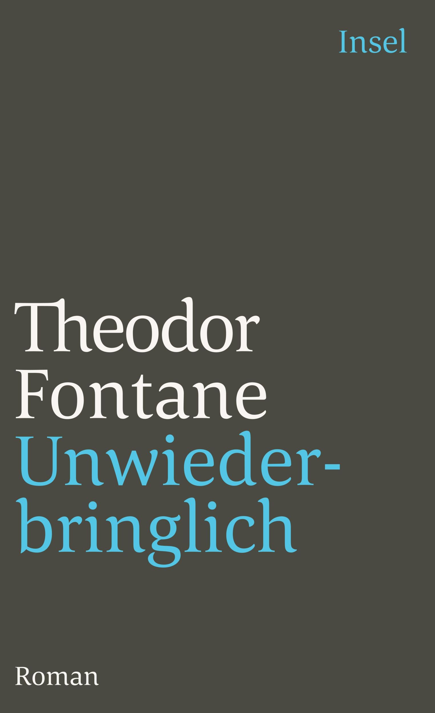 Cover: 9783458332930 | Unwiederbringlich | Theodor Fontane | Taschenbuch | 285 S. | Deutsch