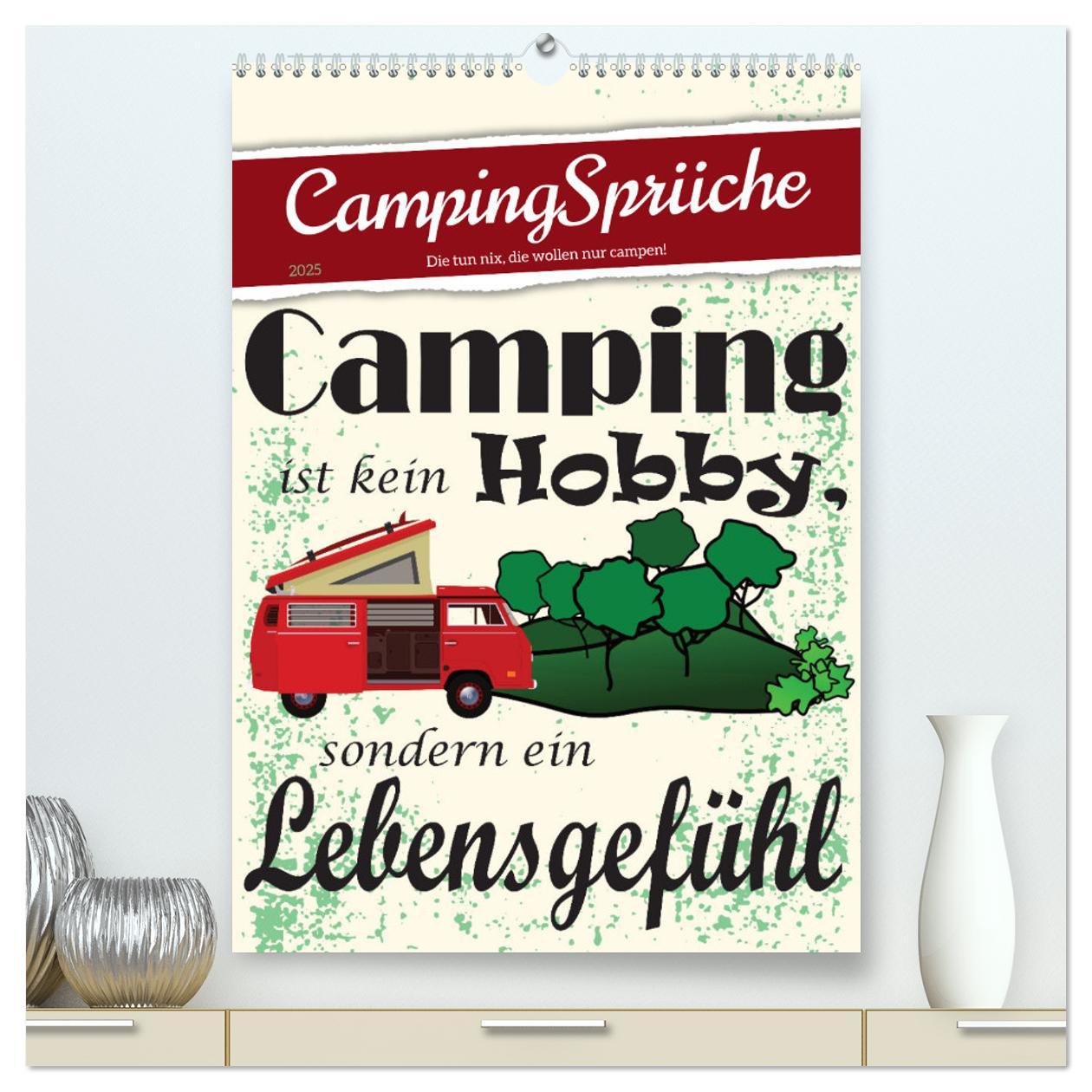 Cover: 9783435888665 | CampingSprüche (hochwertiger Premium Wandkalender 2025 DIN A2...