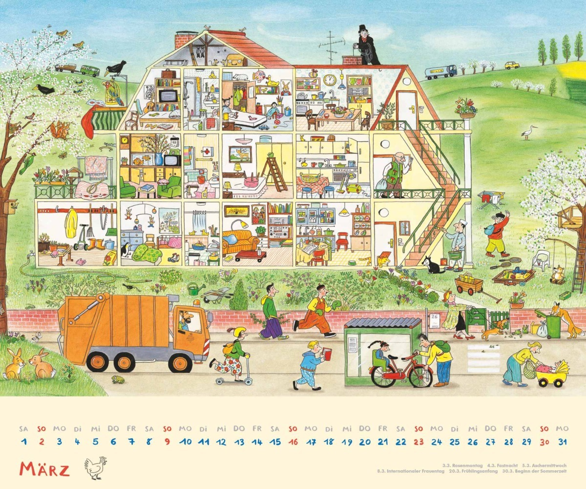 Bild: 4250809653143 | DUMONT - Wimmel-Kalender 2025 Wandkalender, 60x50cm, Kinderkalender...