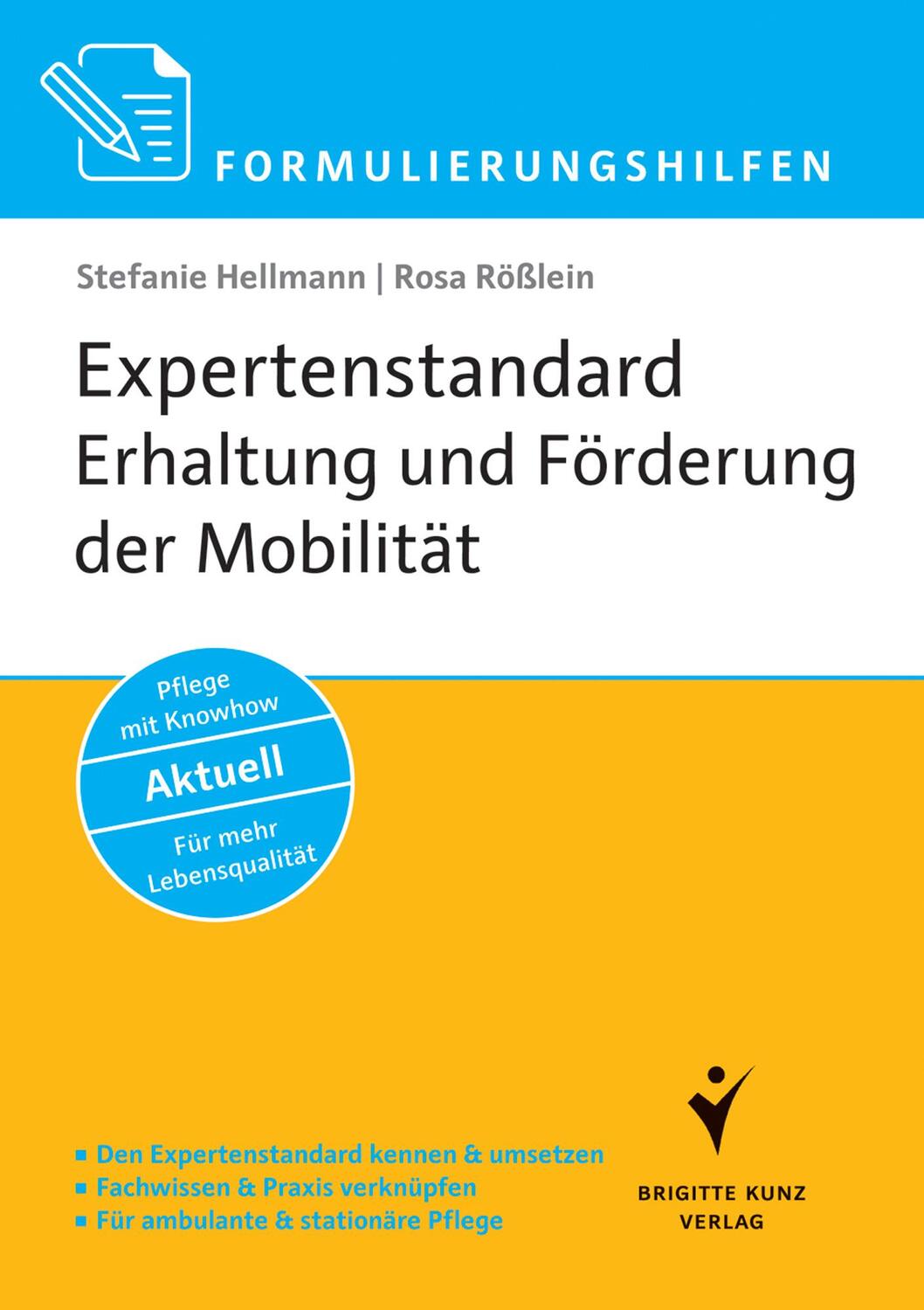 Cover: 9783899938296 | Formulierungshilfen Expertenstandard Erhaltung und Förderung der...