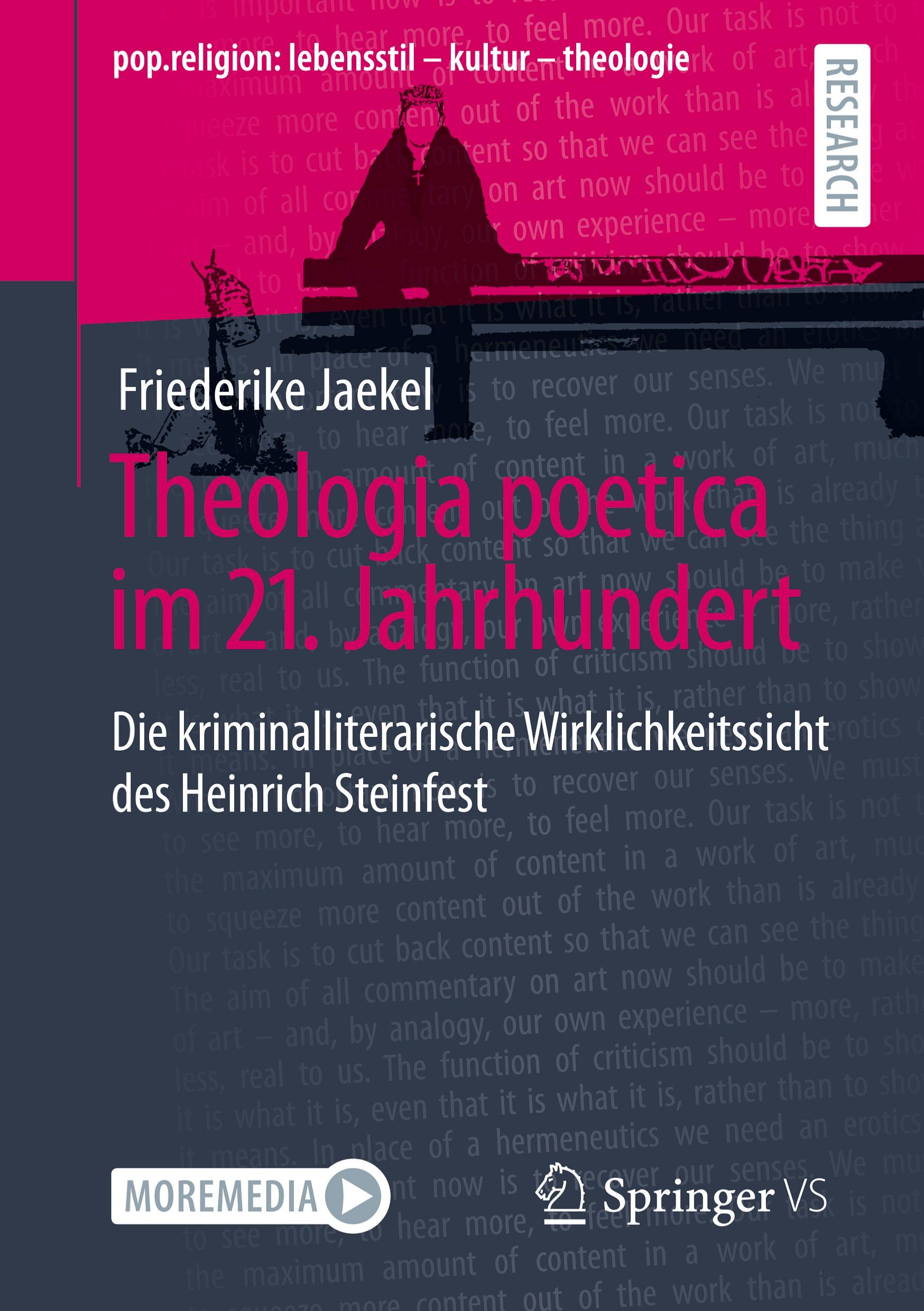 Cover: 9783658374839 | Theologia poetica im 21. Jahrhundert | Friederike Jaekel | Taschenbuch