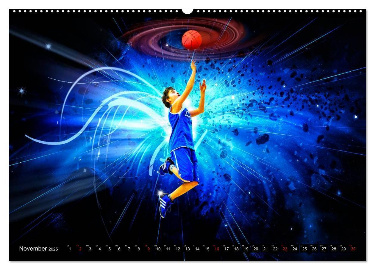 Bild: 9783435615957 | Basketball Fantasiewelten (Wandkalender 2025 DIN A2 quer), CALVENDO...