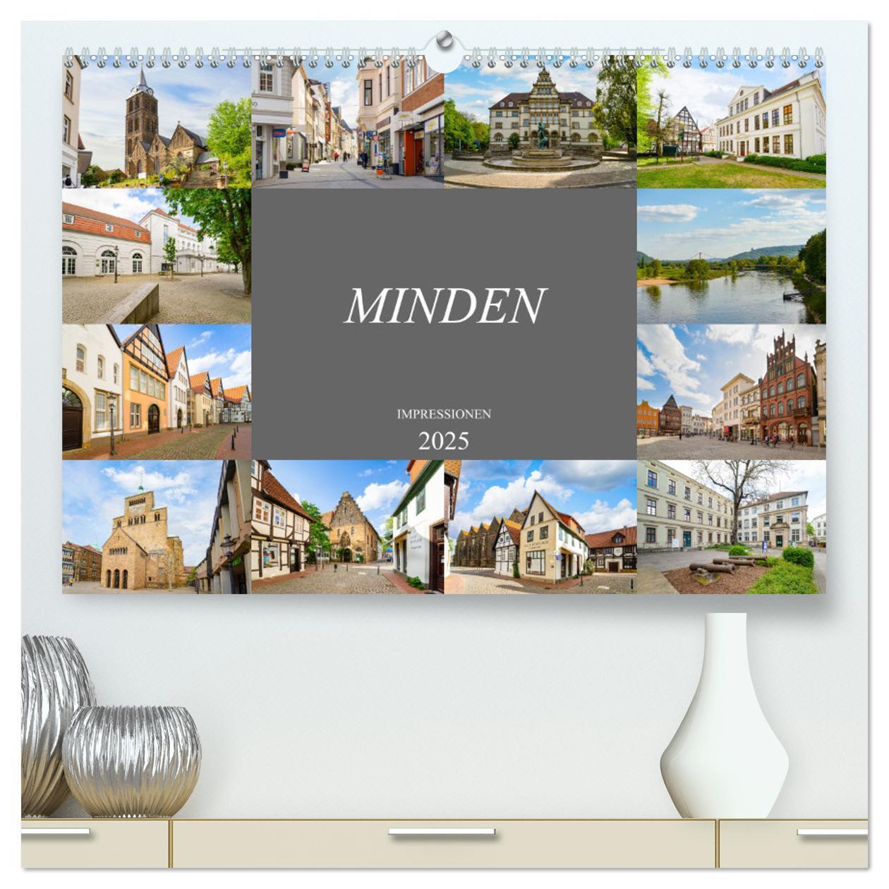 Cover: 9783435042784 | Minden Impressionen (hochwertiger Premium Wandkalender 2025 DIN A2...