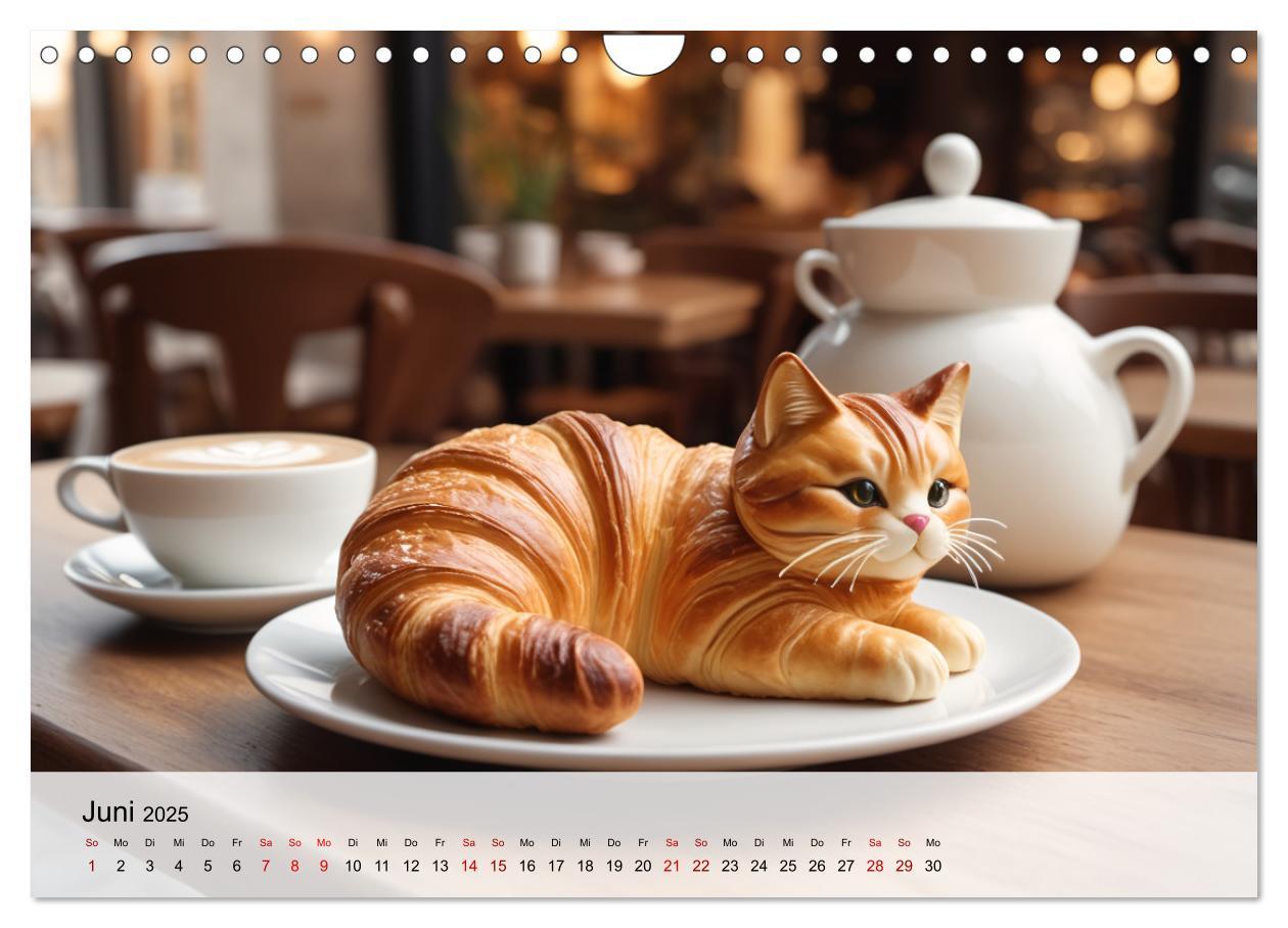 Bild: 9783383777110 | Tierische Croissants (Wandkalender 2025 DIN A4 quer), CALVENDO...