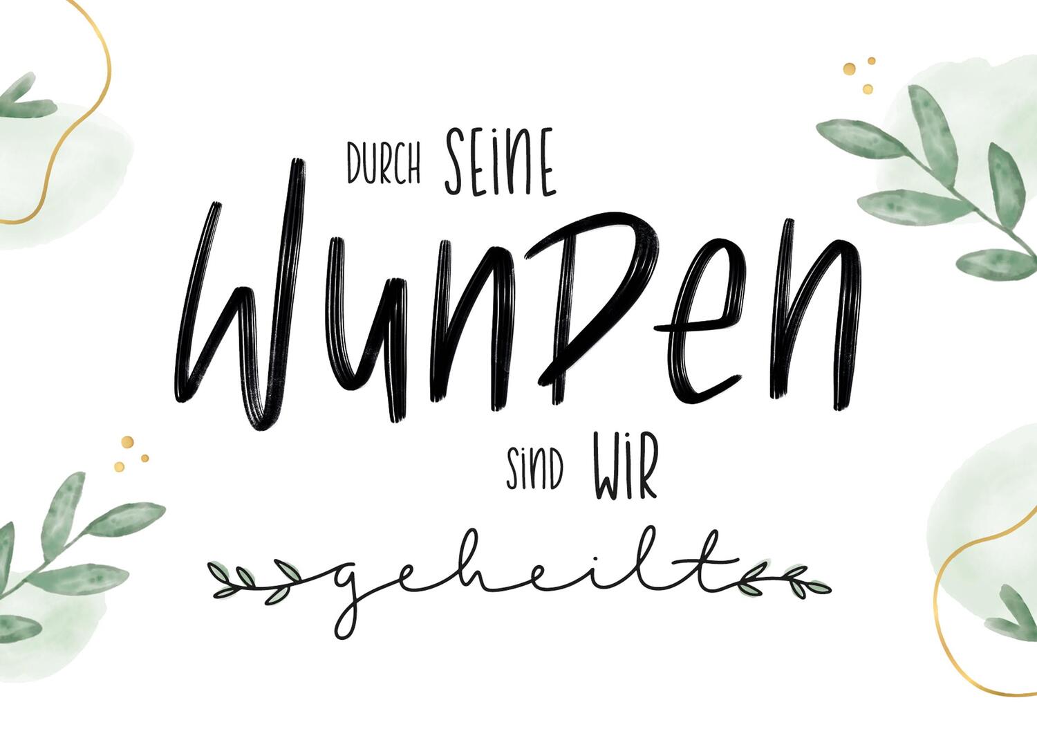 Bild: 4250222917181 | Himmelsglück | Bibel-Lettering Postkarten-Set | Annika Mengel | Box