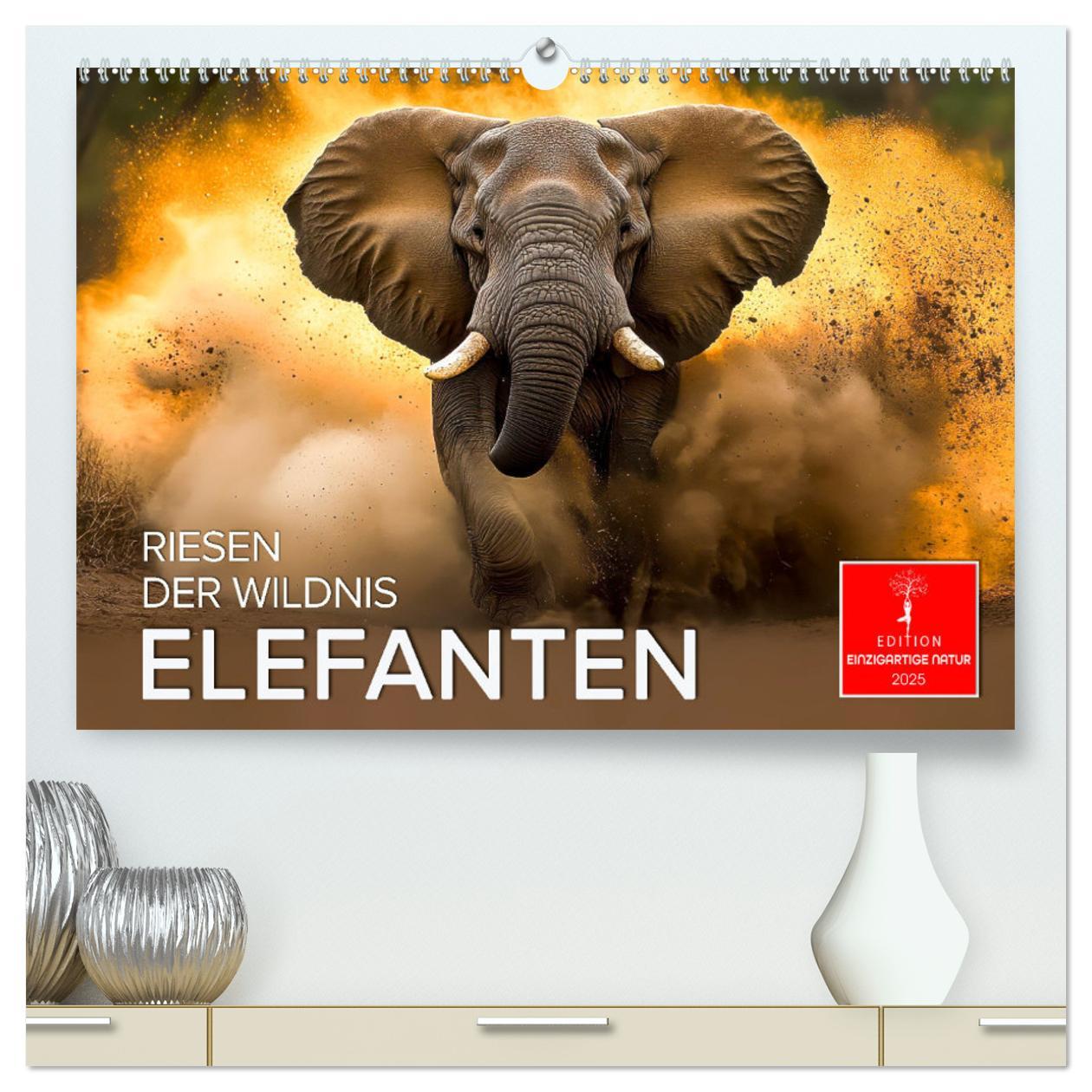 Cover: 9783457240533 | Elefanten - Riesen der Wildnis (hochwertiger Premium Wandkalender...