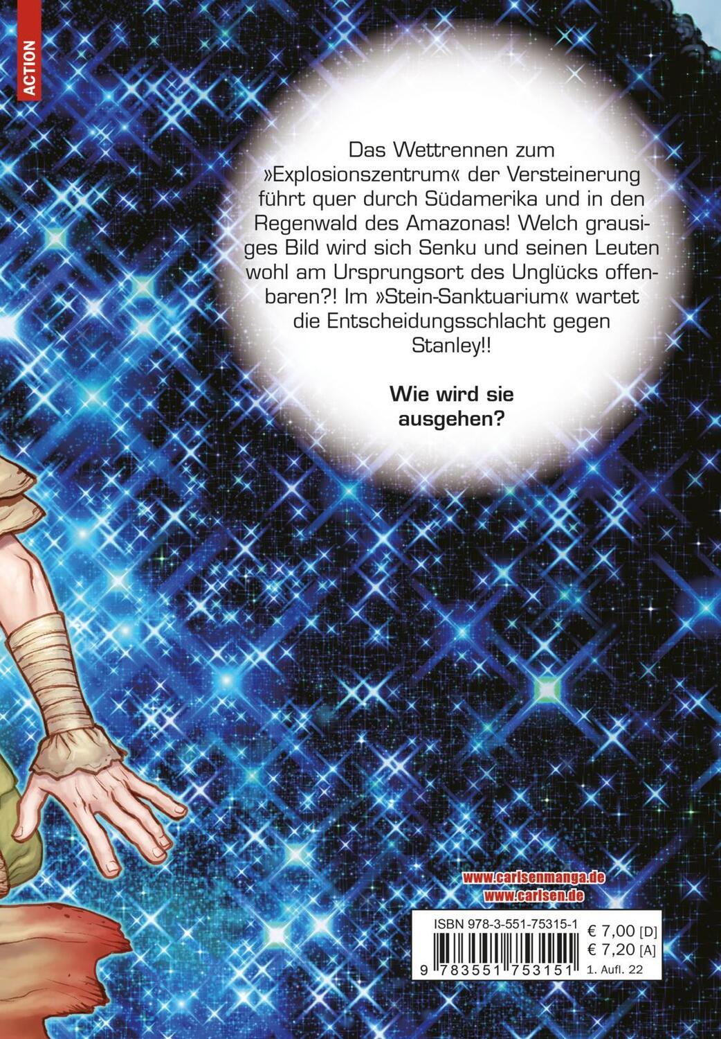 Rückseite: 9783551753151 | Dr. Stone 21 | Verrückte Abenteuer, Action und Wissenschaft! | Buch