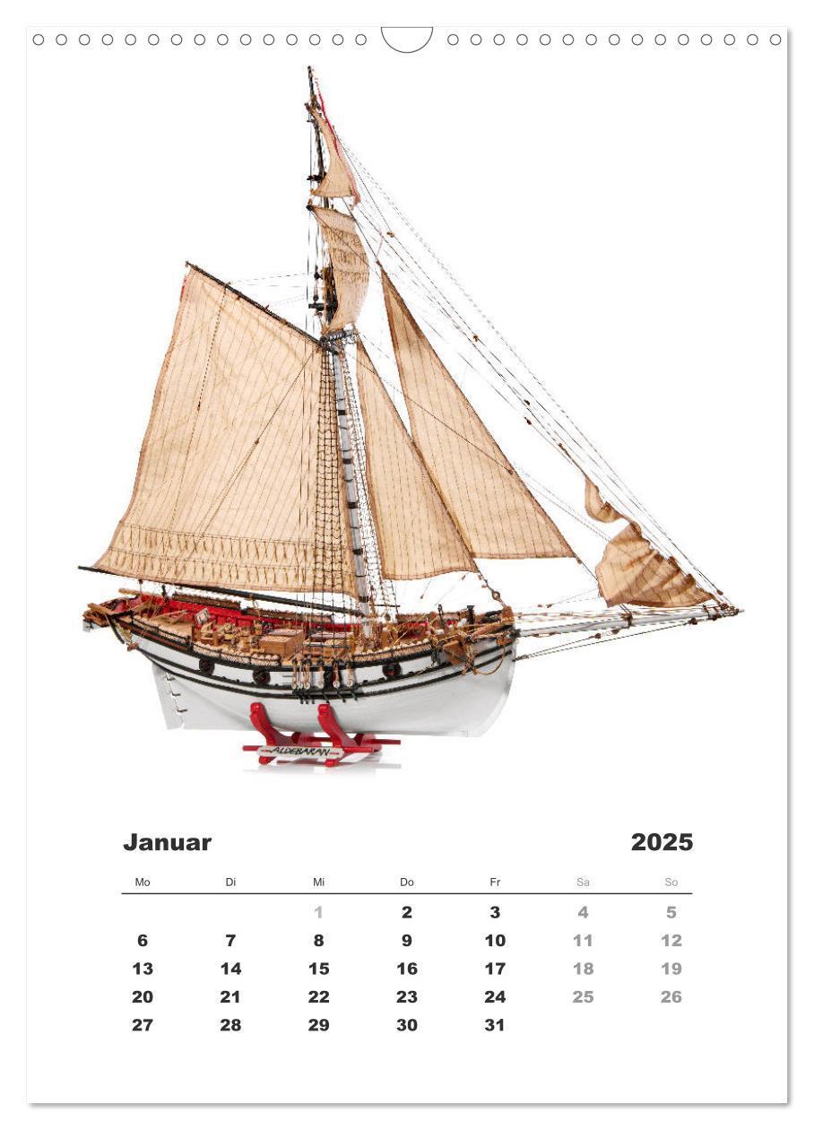 Bild: 9783435961580 | Historische Segelschiffe - Modellbau (Wandkalender 2025 DIN A3...