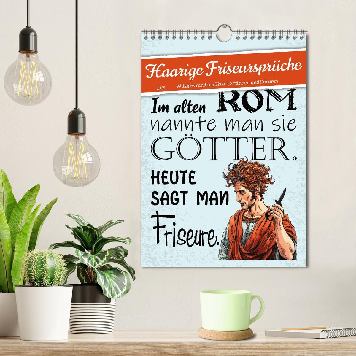 Bild: 9783435869664 | Haarige Friseursprüche (Wandkalender 2025 DIN A4 hoch), CALVENDO...