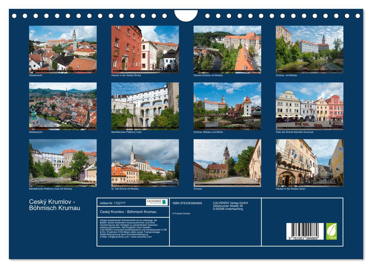 Bild: 9783383994869 | Ceský Krumlov - Böhmisch Krumau (Wandkalender 2025 DIN A4 quer),...