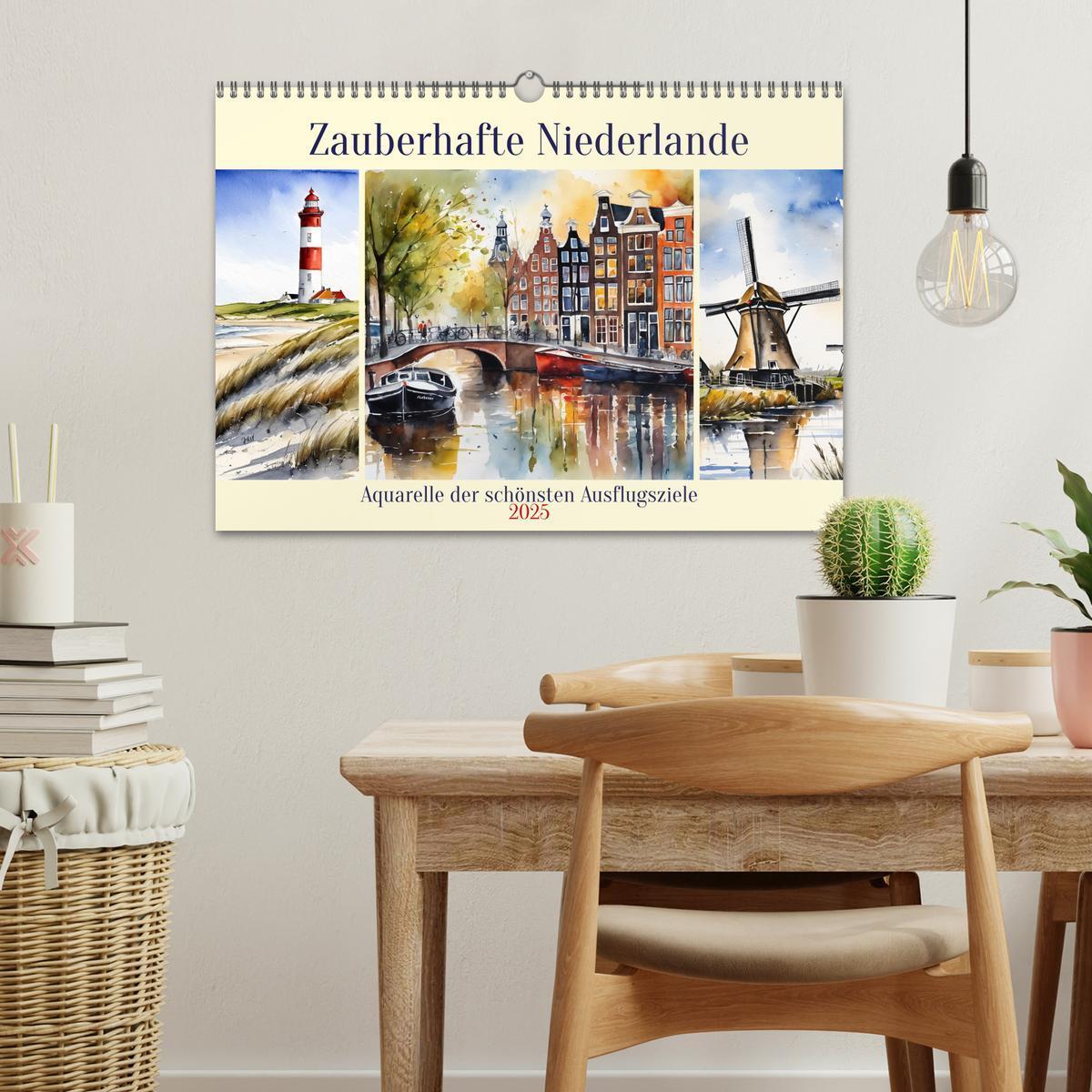 Bild: 9783457180808 | Zauberhafte Niederlande (Wandkalender 2025 DIN A3 quer), CALVENDO...