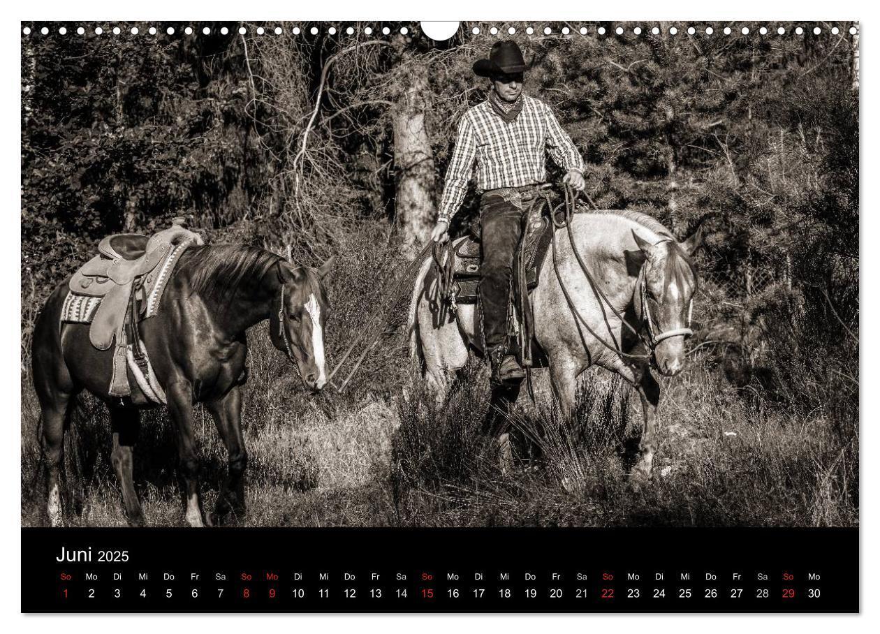 Bild: 9783435569656 | Westernreiten (Wandkalender 2025 DIN A3 quer), CALVENDO Monatskalender