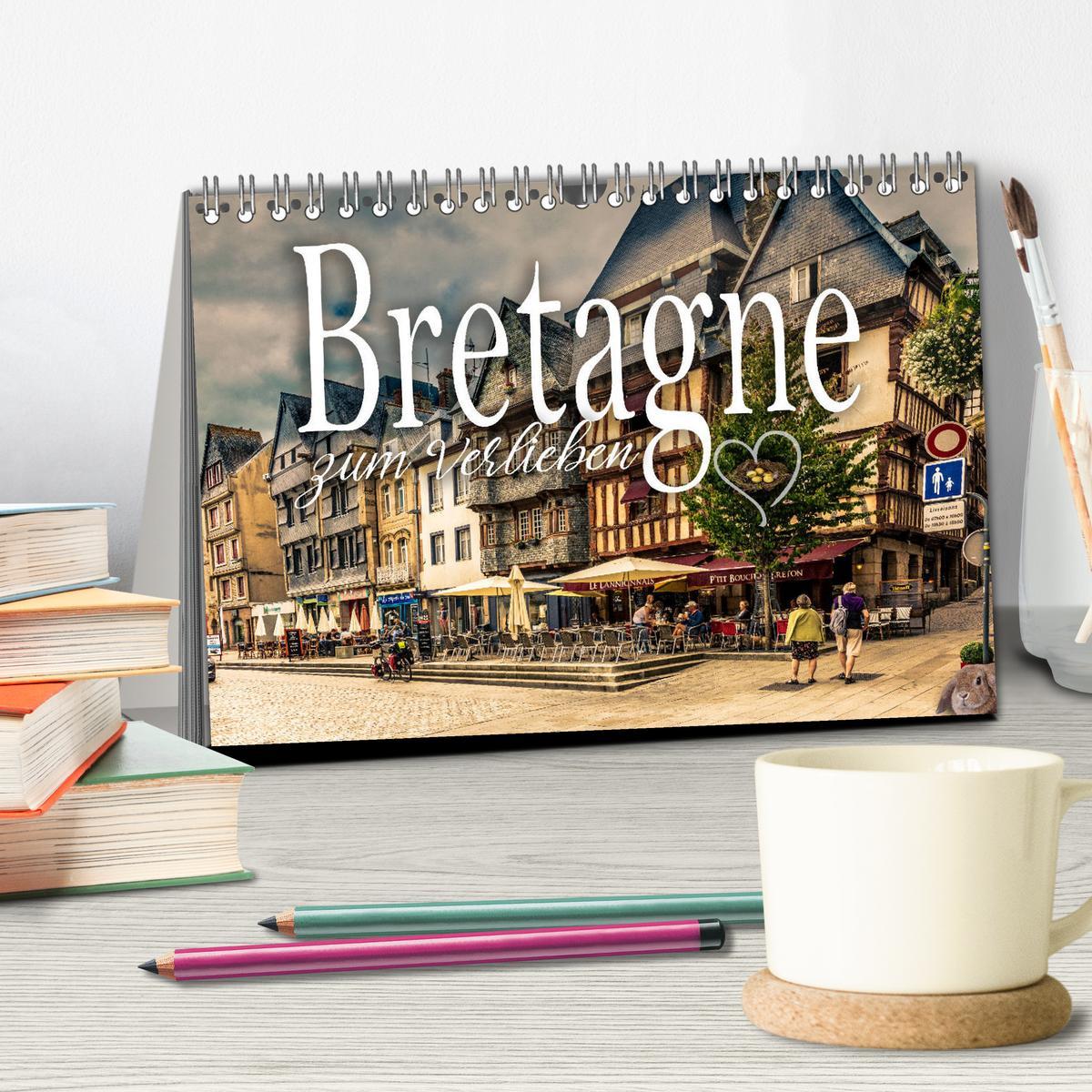 Bild: 9783435260690 | Bretagne zum Verlieben (Tischkalender 2025 DIN A5 quer), CALVENDO...