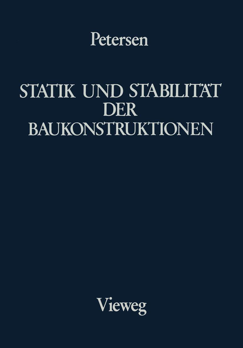 Cover: 9783528186630 | Statik und Stabilität der Baukonstruktionen | Christian Petersen