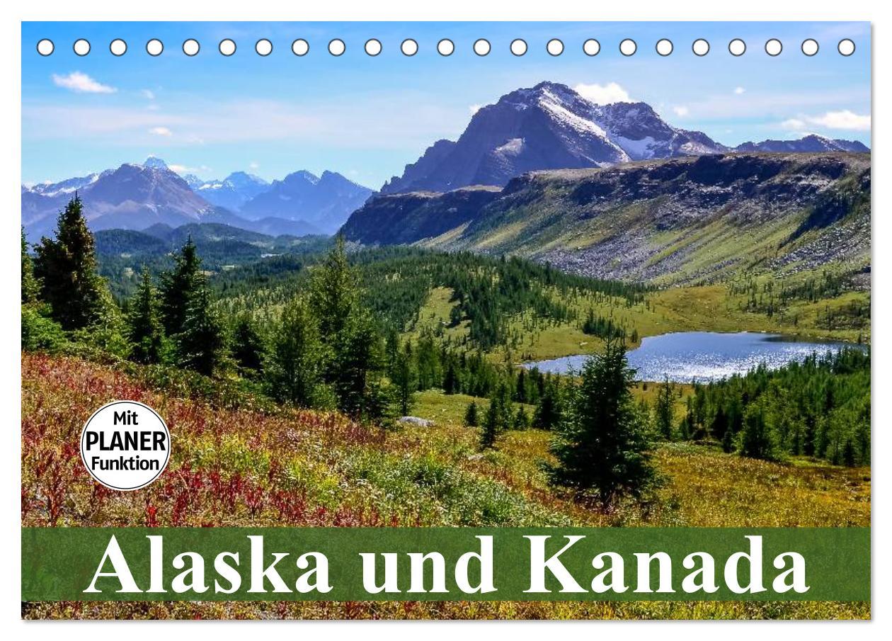 Cover: 9783435538058 | Alaska und Kanada (Tischkalender 2025 DIN A5 quer), CALVENDO...