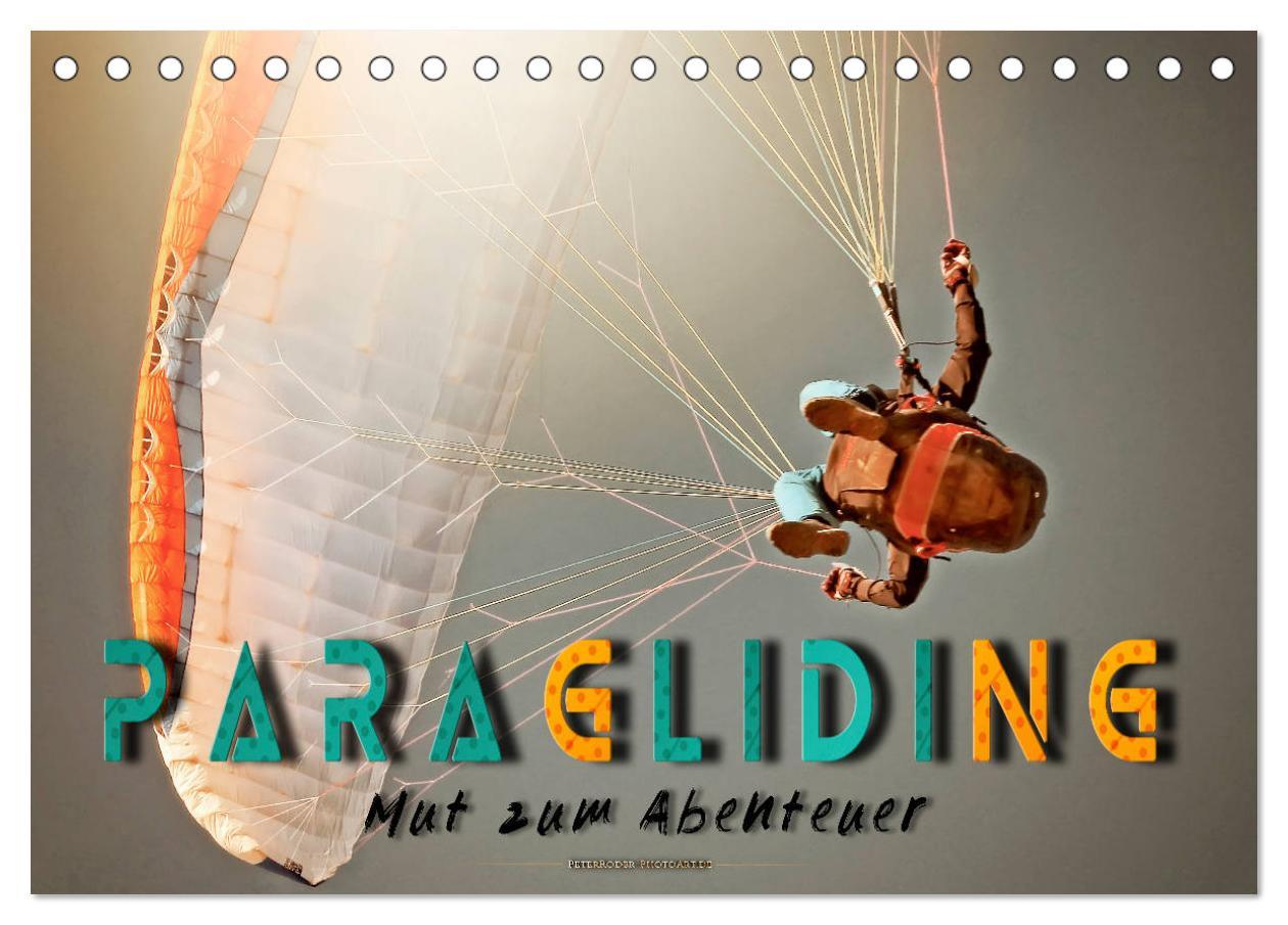 Cover: 9783435240760 | Paragliding - Mut zum Abenteuer (Tischkalender 2025 DIN A5 quer),...