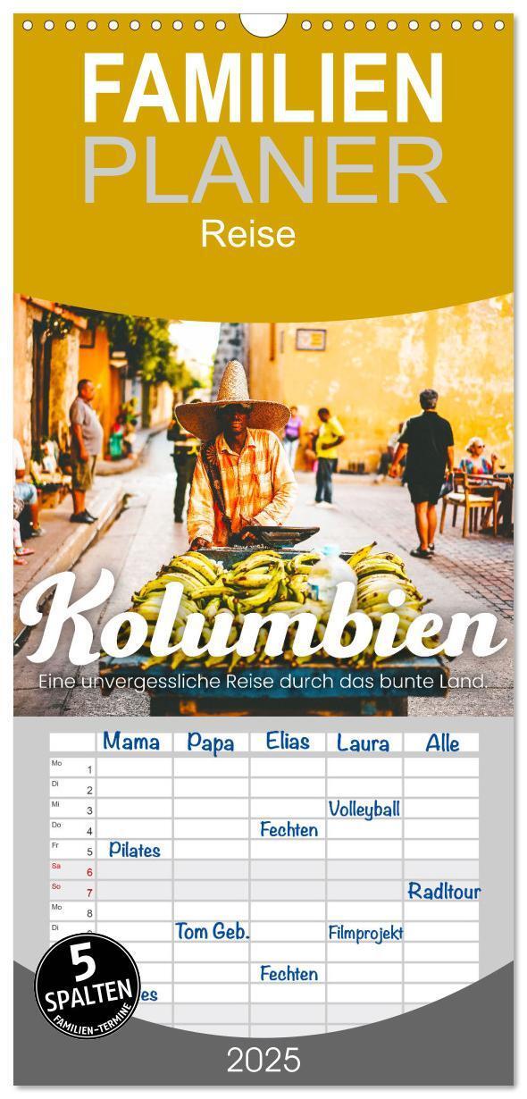 Cover: 9783457098295 | Familienplaner 2025 - Kolumbien - Eine unvergessliche Reise durch...