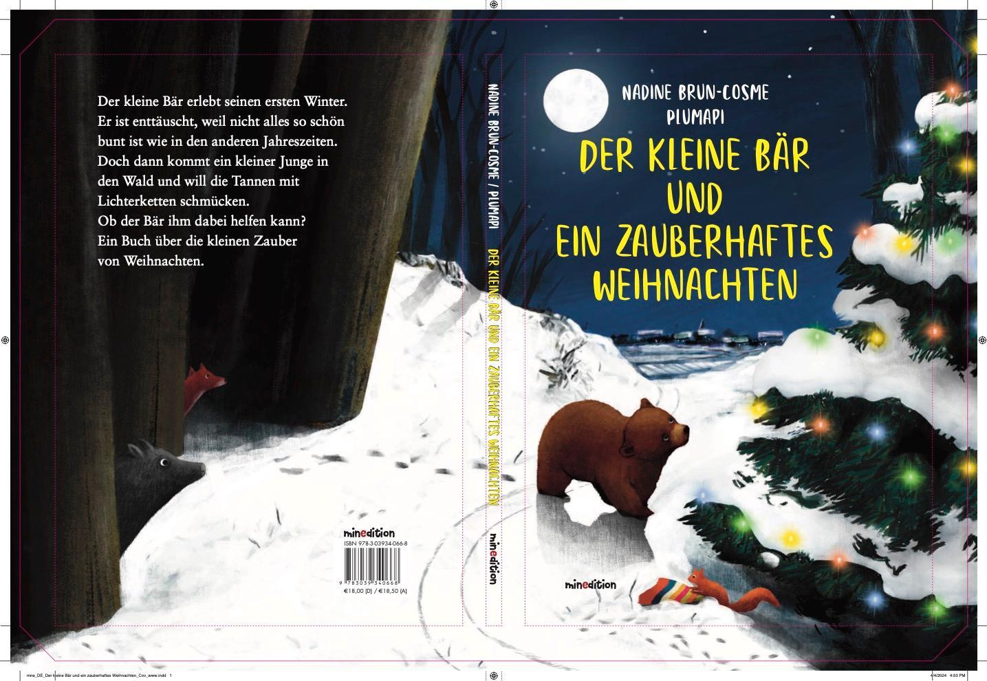 Rückseite: 9783039340668 | Der kleine Bär und ein zauberhaftes Weihnachten | Nadine Brun-Cosme