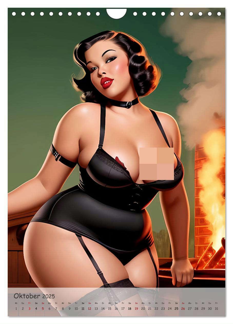 Bild: 9783383808449 | Pin-up Girls - Retro Glamour (Wandkalender 2025 DIN A4 hoch),...