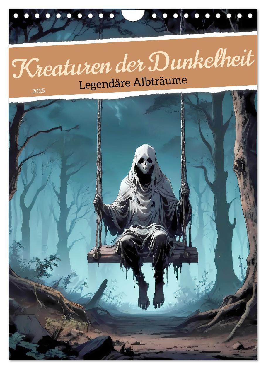 Cover: 9783457159897 | Kreaturen der Dunkelheit - Legendäre Albträume (Wandkalender 2025...