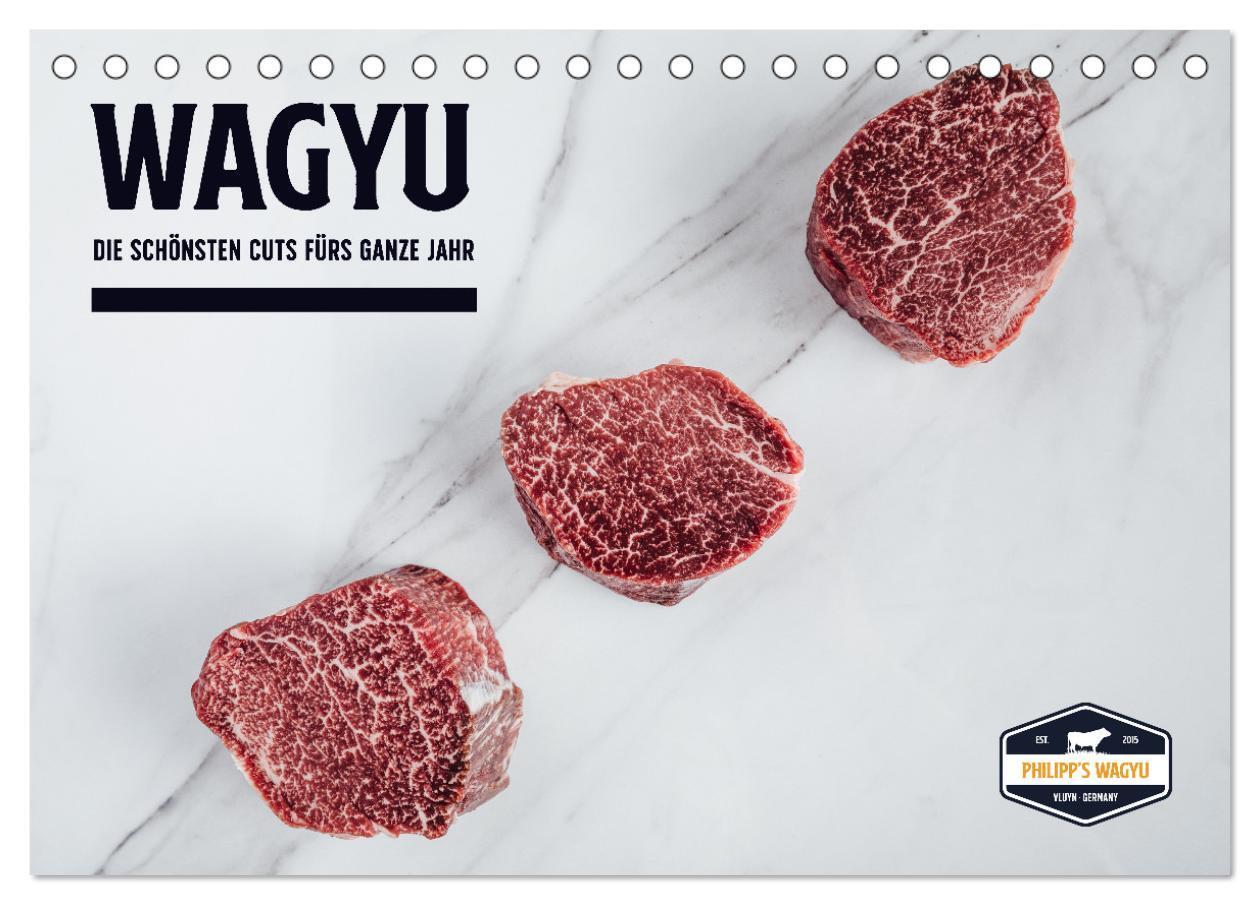 Cover: 9783435096275 | WAGYU (Tischkalender 2025 DIN A5 quer), CALVENDO Monatskalender | 2025