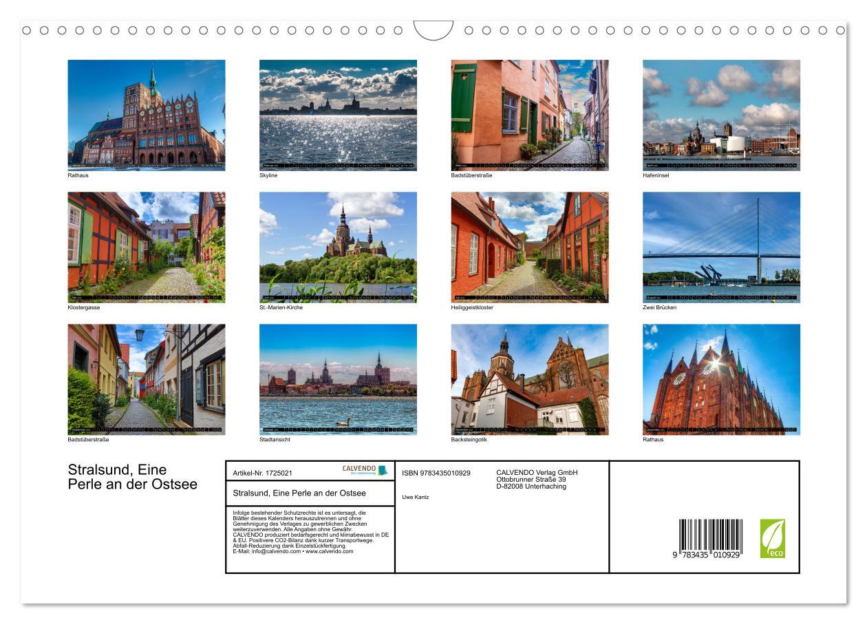 Bild: 9783435010929 | Stralsund, Eine Perle an der Ostsee (Wandkalender 2025 DIN A3...