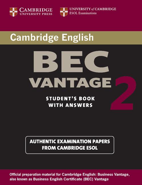 Cover: 9780521544542 | Cambridge BEC Vantage 2 Student's Book with Answers | Taschenbuch