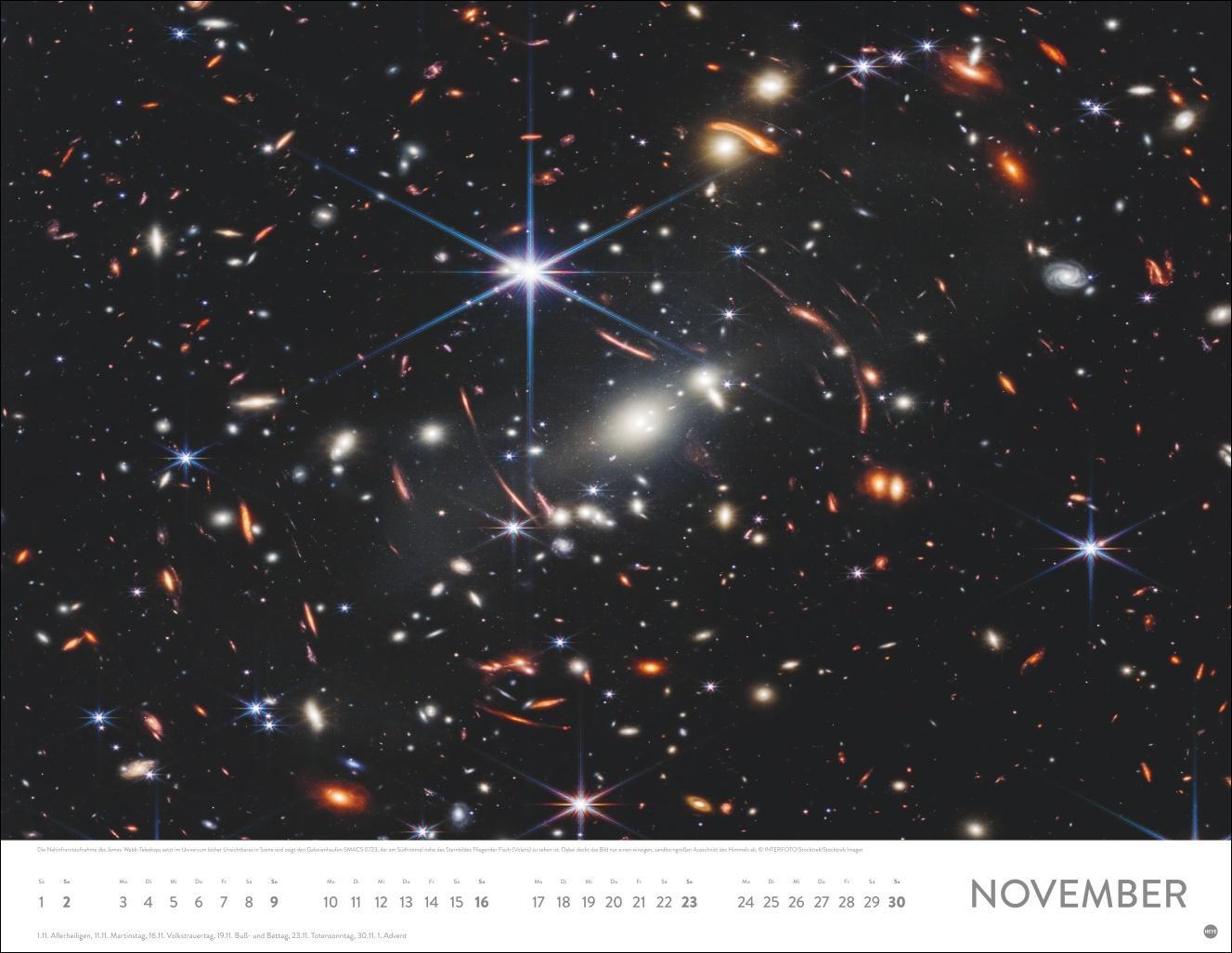 Bild: 9783756405077 | Das Universum Posterkalender 2025 | Heye | Kalender | Spiralbindung