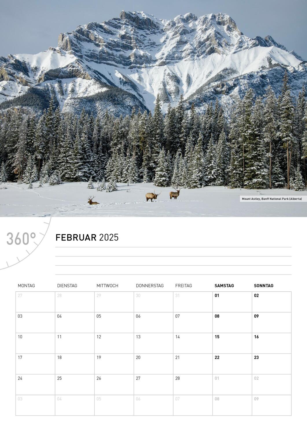 Bild: 9783968555744 | 360° Kanada - Der Westen Broschürenkalender 2025 | Christian Heeb