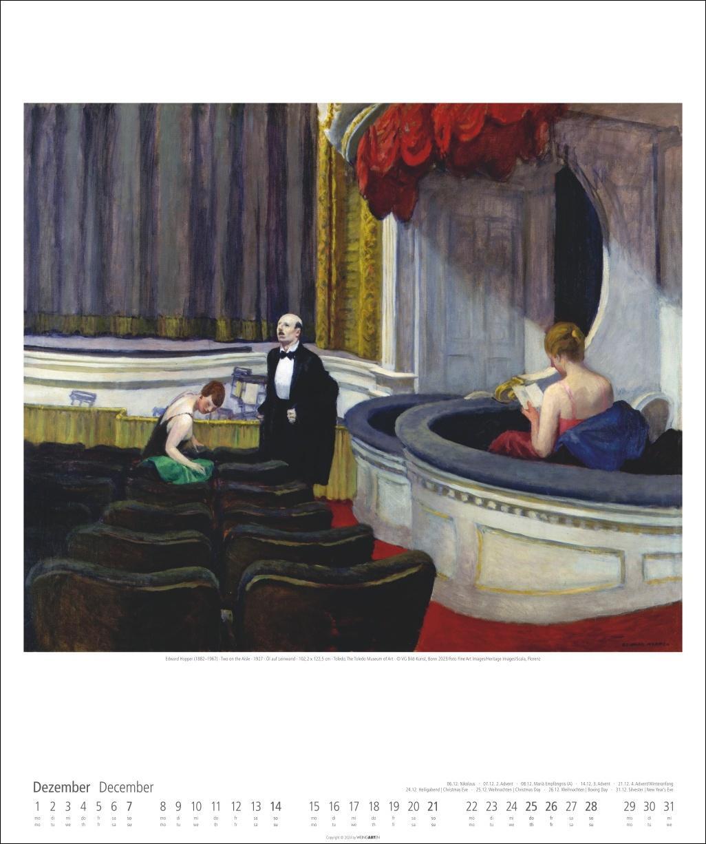 Bild: 9783839900154 | Edward Hopper Kalender 2025 | Kalender | Spiralbindung | 14 S. | 2025