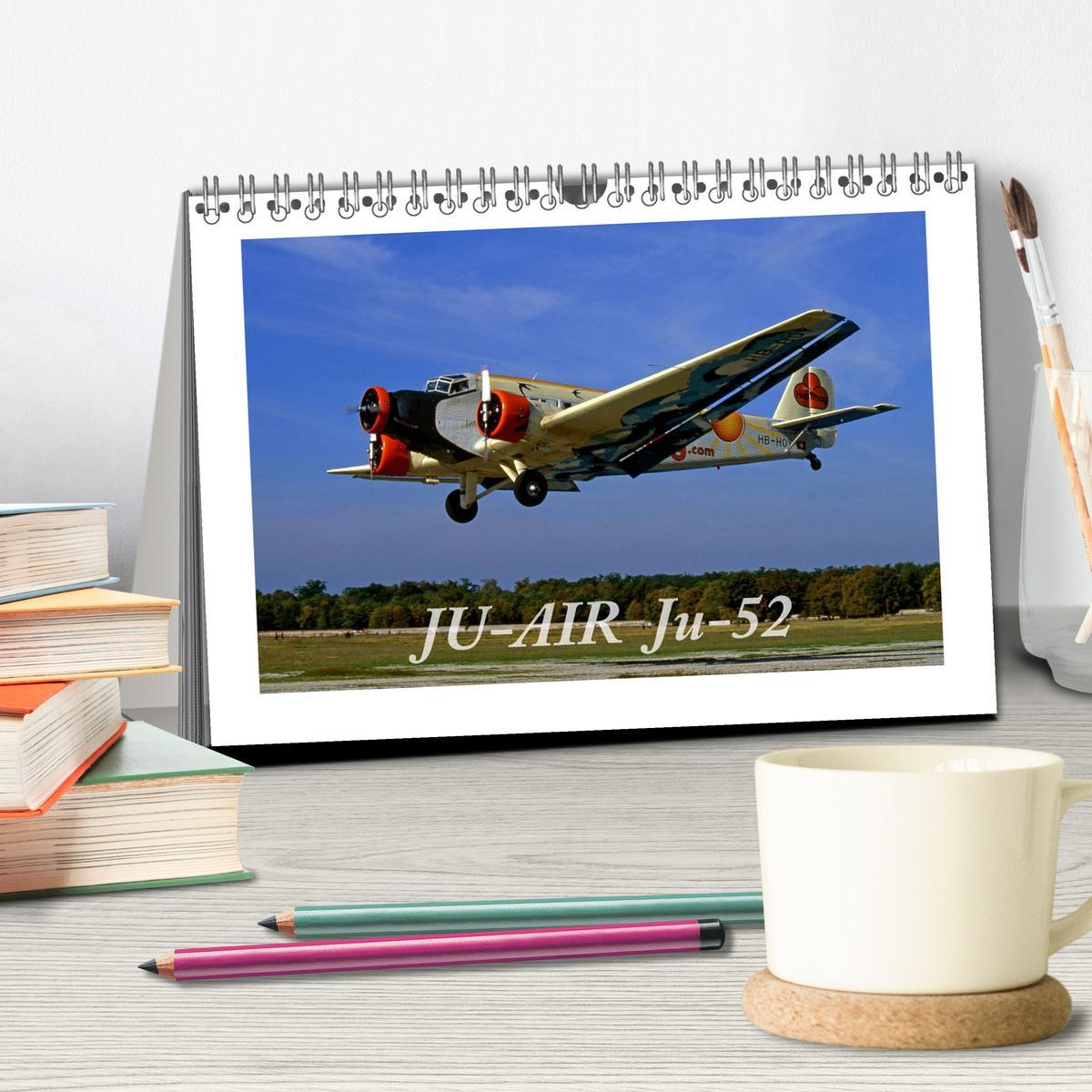 Bild: 9783435814978 | JU-AIR Ju-52 (Tischkalender 2025 DIN A5 quer), CALVENDO Monatskalender