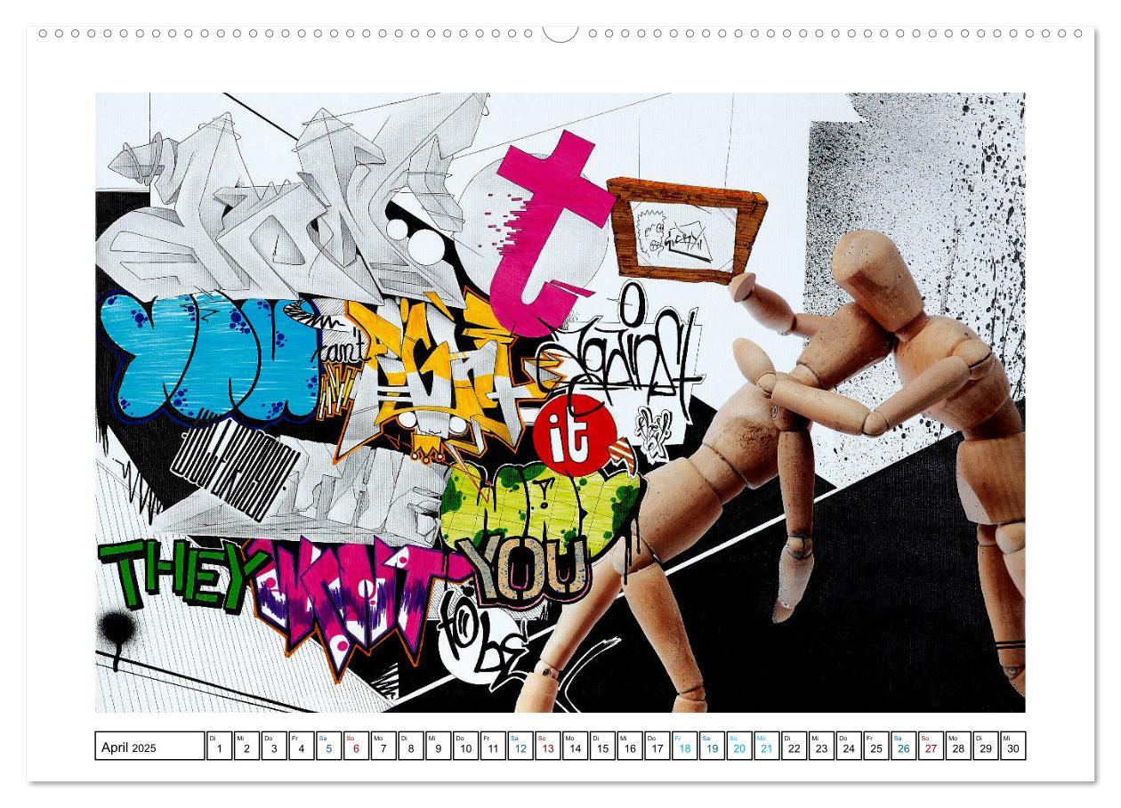 Bild: 9783435453528 | Graffiti trifft auf Fotografie (Wandkalender 2025 DIN A2 quer),...