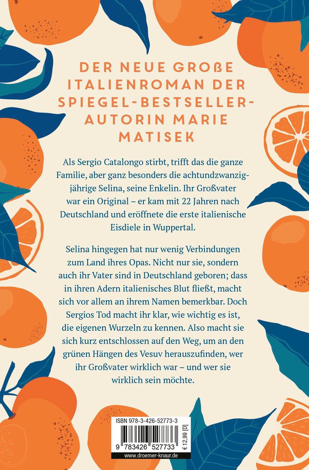 Rückseite: 9783426527733 | An den grünen Hängen des Vesuv | Roman | Marie Matisek | Taschenbuch