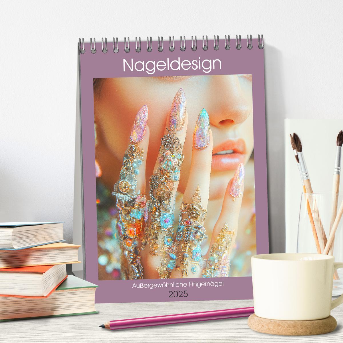 Bild: 9783457206041 | Nageldesign. Außergewöhnliche Fingernägel (Tischkalender 2025 DIN...