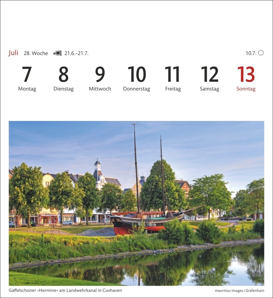 Bild: 9783840033902 | Nordseeküste Sehnsuchtskalender 2025 - Wochenkalender mit 53...