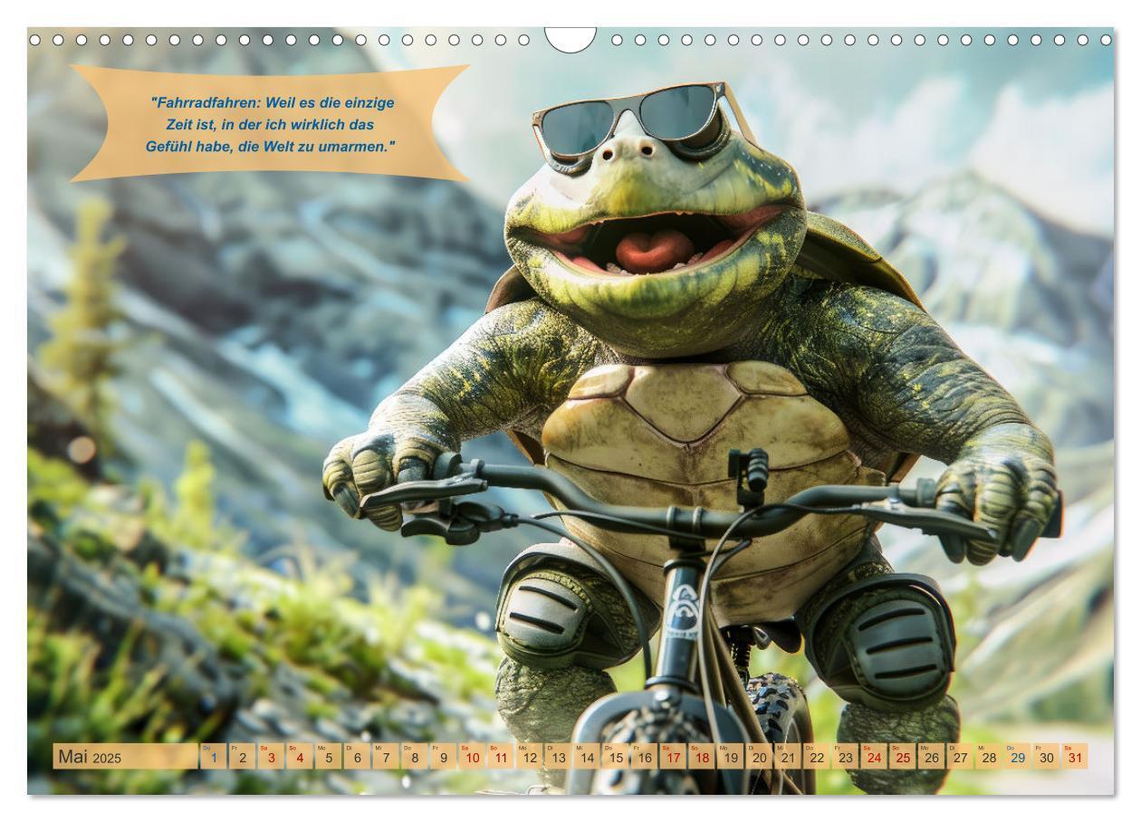 Bild: 9783457154328 | Der tierisch lustige Fahrradkalender (Wandkalender 2025 DIN A3...